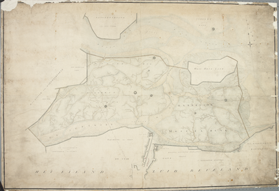 841 Kaart van de schorren Goenje, Hongersdijk en Mosselbank / Iman G.J. van den Bosch. Schaal [c. 1:4.677], [c. 1810]. ...