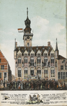 2006 Veere Stadhuis naar een oude kopergravure van 1787. Het zweren van de eed ter bevestiging van de oude constitutie ...