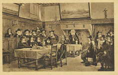 2008 De Raadzaal te Veere op 3 April 1668.. De vergadering in de raadzaal in het stadhuis te Veere op 3 april 1668 naar ...
