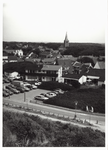 2298 Panorama op een deel van Domburg met de P.J. Eloutstraat, vanaf het duin