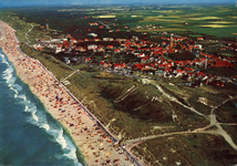 2646 Zeebad Domburg Walcheren - Holland. Domburg en het strand en de duinen vanuit de lucht