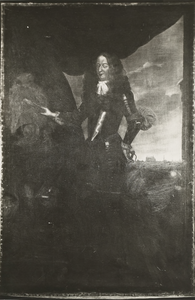 883 Schilderij van Koning-Stadhouder Willem III