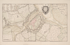 285 1744-1746. Blad [2]. Plan van Sluys en onderhorige Forten met het omleggende Land, mitsgaders de vermeerderde en ...