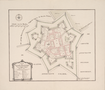 358 1746. Blad [11]. Plan der Stadt Ysendyke Waar in de groote der grond van de Huysen en Erven gemeten staat. ...