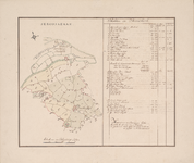 54 circa 1680. Blad [38]. Serooskerke. Kaart van de ambachtsheerlijkheid Serooskerke (W), met de nummers of letters van ...