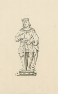 1063f Philip No. 5. Philips van Bourgondië, overleden 4 juli 1498, met zwaard
