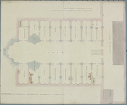 1074 Plattengrond van het Voormalig Provinciaal Werkhuis te Vere. Plattegrond van de Grote Kerk te Veere, ingericht als ...