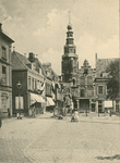 1190i St. Jacobstoren, Vlissingen. Gezicht in de Kerkstraat te Vlissingen met toren van de St. Jacobskerk