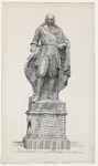 1224 Het standbeeld door L. Royer van Michiel Adriaensz. de Ruijter (1607-1676), admiraal, te plaatsen in Vlissingen, ...