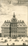 1237 Stadhuys van Vlissingen. De voorgevel van het stadhuis te Vlissingen, met voorbijgangers