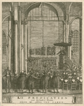 1267 LII Predicatien over bysondere Texten. Het interieur van de Grote of Sint Jacobskerk (Nederlands hervormd) te ...