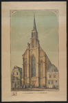 1281 St. Jacobuskerk te Vlissingen 1858. De St. Jacobuskerk (rooms-katholiek) aan de Pottekaai te Vlissingen, ...