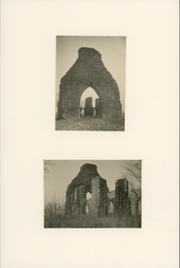 131a De ruïne van de kerk van Hoogelande te Grijpskerke, vanuit het westen