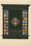 1439 Een gedenksteen in zwart marmer voor Mattheus Smallegange (1624-1710), historieschrijver van Zeeland, met zijn ...