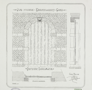 1441 Oud Poortje - Kreukelmarkt - Goes - Ontwerp Restauratie. De poort van de voormalige Latijnse school aan de ...