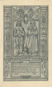 1528a De dekzerk van het graf van jonkheer Philibert van Tuijll van Serooskerken, ridder, heer van Tienhoven, ...