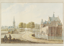 1533 Het Huis te Maalstede met het Dorp Cappelle in 't verschiet. Anno 1640. Gezicht op het kasteel Maalstede, met op ...