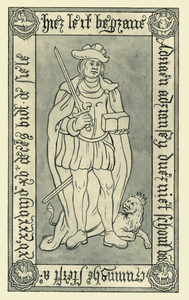 1556 De grafzerk van Adriaen Adriaense Duerniet, schout van Kruiningen, overleden 15 december 1538, met zwaard en ...