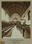 1565 Restauratie v/h Inwendige der Kerk te Kloetinge - Zeeland. Het interieur van de Nederlandse Hervormde kerk te ...