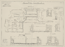 1592-5 Revisieteekeningen van de derde schutsluis te Hansweert Kanaal door Zuid-Beveland. Blad 5. Bovenaanzicht en ...