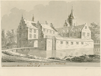 1611 Het Slot te Lodijke in welstand. Gezicht op het kasteel Lodijke in de omgeving van Reimerswaal