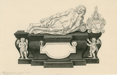 1648 Het grafmonument van Gillis van der Nisse, heer van Waarde, afgevaardigde voor Goes in de generaliteitsrekenkamer, ...