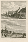1654 'T Dorp Wemeldinge. 'T Zelve Anders. Twee gezichten in het dorp Wemeldinge, met herberg, en personen, op 1 plaat
