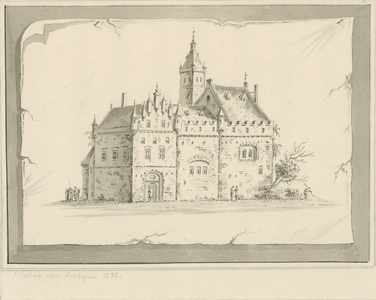 1675 't Casteel van Kortgene. De overblijfselen van het kasteel van Kortgene, na de vloeden van 1530 en 1532