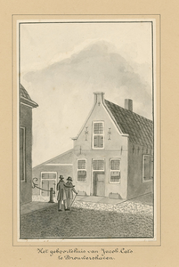 1703 Het geboortehuis van Jacob Cats te Brouwershaven. Het geboortehuis van Jacob Cats (1577-1660), dichter en ...