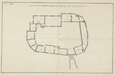 171 Plattegrond van het slot ter Hooge te Koudekerke (W.) na de uitbreiding in 1640