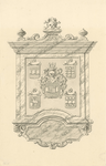 1715 Het gedenkteken voor Willem de Jonge van Bruinisse (1639), overleden juni 1705, oud 67 jaar, heer van Bruinisse, ...