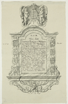 1732 In de Kerk op Burgt. Het gedenkteken voor Barbara Theodora van Willigen, overleden 1 september 1719, oud 33 jaar, ...