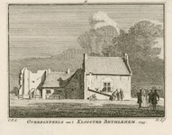 1761 Overblyfzels van 't Klooster Bethlehem. 1745. Gezicht op de overblijfselen van het klooster Bethlehem te Elkerzee, ...