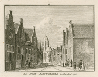 1804 Het Dorp Nieuwerkerk in Duiveland. 1745. Gezicht in het dorp Nieuwerkerk (Duiveland), met op de achtergrond de ...