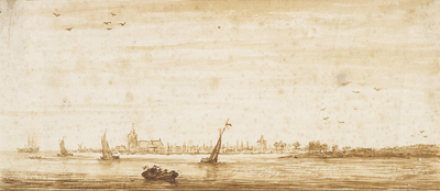 1894 Zirckzee. 1683 29e 10. Gezicht op de stad Zierikzee, vanuit de Schelde