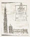 1959 Grondt van de Monsterkerck en de Thoren tot Zierikzee. De Sint Lievensmonsterkerk te Zierikzee, afgebrand in 1832, ...