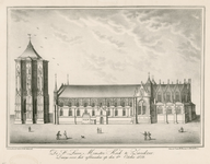 1964 De St. Lieve Monster Kerk te Zierikzee, Daags voor het afbranden op den 6den October 1832. De Sint ...