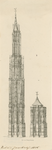 1970 De toren van de Sint Lievensmonsterkerk te Zierikzee, en van de toren, zoals deze gebouwd had moeten worden