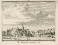 2006 Het Dorp Zonnemare. 1745. Gezicht in het dorp Zonnemaire, met de toren van de Nederlandse Hervormde kerk, en personen