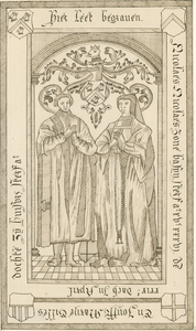 2041 De grafzerk van Nicolaas Nicolaaszoon Basijn, overleden 29 april 1506 en zijn echtgenote Marije Gillisdochter, met ...