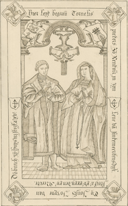 2050 De grafzerk van Cornelis Pieterszoon, rentmeester, overleden 12 maart 1532 en zijn echtgenote Josina van Domburg, ...