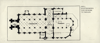 2110 Fig. 1 Plattegrond van de kerk te Tholen. Plattegrond van de Grote Kerk te Tholen