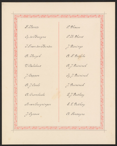 2187-3 Namen van de aanbieders aan burgemeester mr P.J.C. Hennequin van Sint Kruis