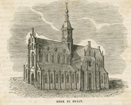 2269 De Grote of Sint Willibrordus kerk te Hulst, vanuit het zuidwesten