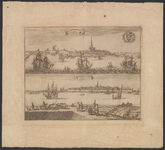 2360 Oud Arnemuyden [gezien van het ZW] / C. de Bye, gr. [c. 1696]. 1 prent : kopergr. ; 13,5 x 33,2, blad 42 x 48,5 ...