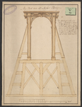 314 Meij Bint van de Spijker Brug. Draagbalk van berkenhout voor de oude Spijkerbrug (1781) te Middelburg, met ...