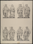 408b De beelden (14-21) van de graven en gravinnen van Holland en Zeeland Dirk en Ada, Willem (2x), Floris (2x) en Jan ...