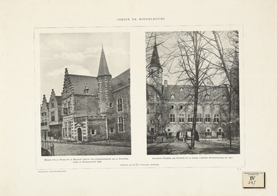 490-4 Abbaye de Middelbourg. Maison sur la Place de la Balance acquise par l' administration de la Province ... ...