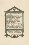 51 Het grafbord van Adriana Bogaart, overleden 22 augustus 1594, oud 14 jaar, dochter van Ghislenus Bogaart in de ...