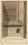 570b Een stuk van de buitenmuur van de Koorkerk te Middelburg met de gevonden begraafplaats van Rooms koning Willem II
